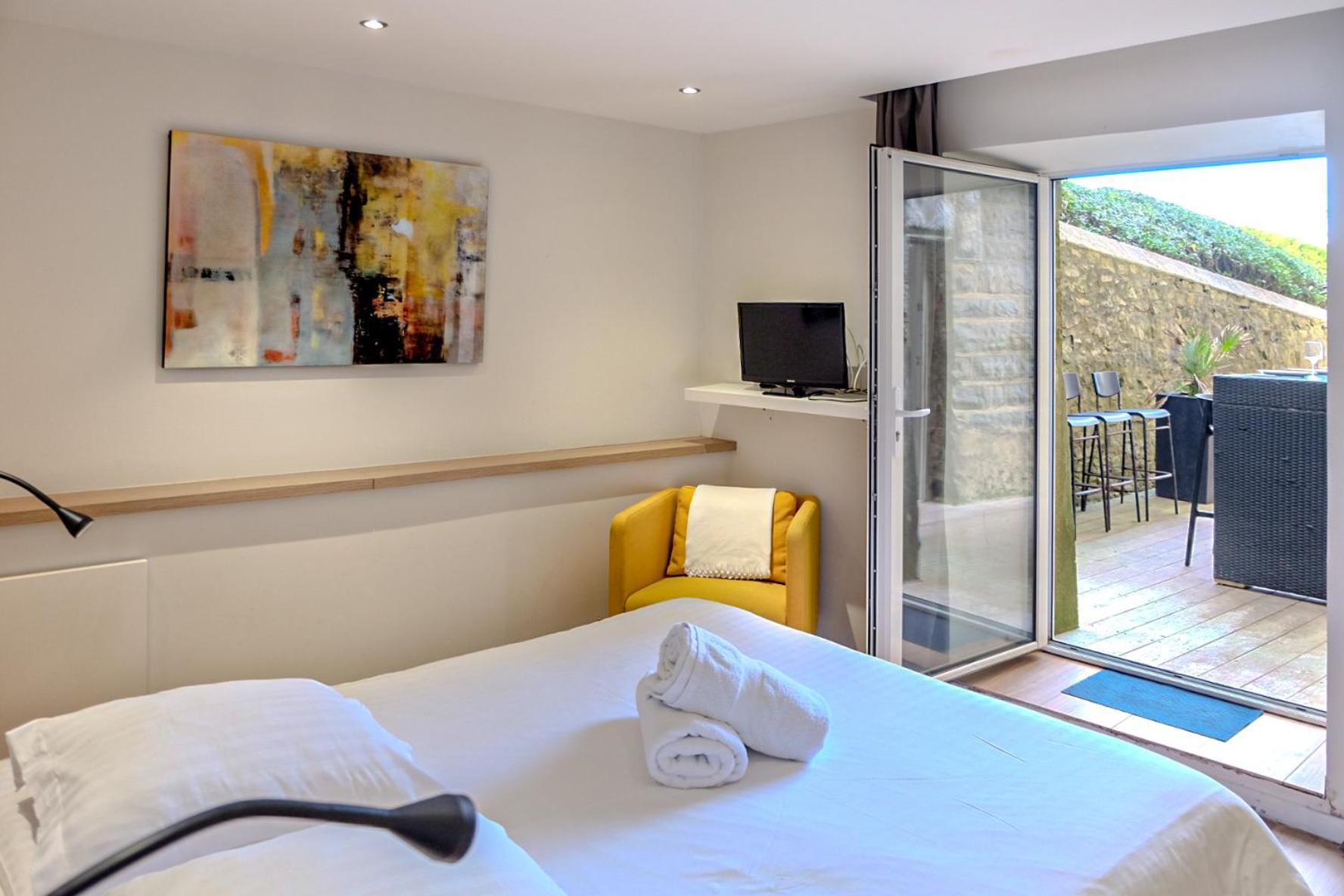 Magnifique Appartement Avec Terrasse, Parking Et Vue Sur L'Ocean Pour 5 Biarriz Exterior foto