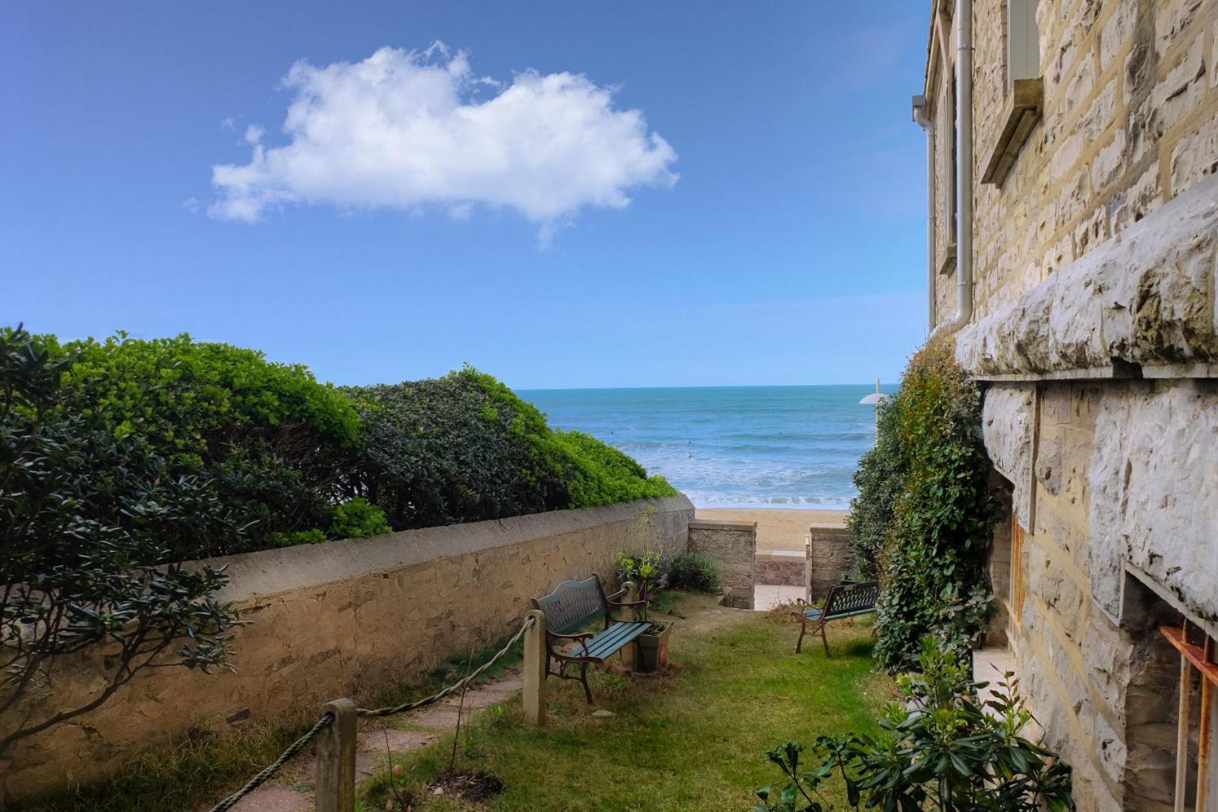 Magnifique Appartement Avec Terrasse, Parking Et Vue Sur L'Ocean Pour 5 Biarriz Exterior foto
