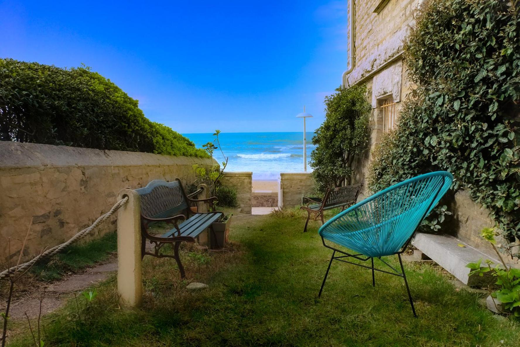 Magnifique Appartement Avec Terrasse, Parking Et Vue Sur L'Ocean Pour 5 Biarriz Exterior foto